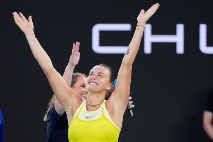 ఆస్ట్రేలియన్ ఓపెన్ 2025లో తొలి రౌండ్ విజయం తర్వాత డ్యాన్స్ చేసిన సబలెంకా