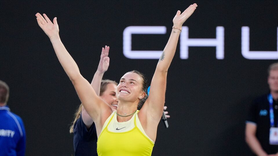 ఆస్ట్రేలియన్ ఓపెన్ 2025లో తొలి రౌండ్ విజయం తర్వాత డ్యాన్స్ చేసిన సబలెంకా