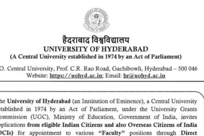 HCU రిక్రూట్‌మెంట్ 2025: హైదరాబాద్ సెంట్రల్ వర్శిటీలో 40 ఉద్యోగాలు - దరఖాస్తులకు మరికొన్ని గంటలే గంటలే!