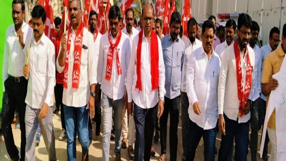 కేంద్ర బడ్జెట్ బడా బడా కోసమే కోసమే కోసమే కోసమే తెలంగాణకు తెలంగాణకు- అన్యాయం- సీపీఎం- సంగారెడి సిపిఎం యూనియన్ బడ్జెట్పై నిరసన తెలంగాణకు కేటాయింపు లేదని ఆరోపించింది, తెలంగాణ తెలంగాణ