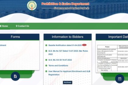 AP బార్స్ ఇ-వేలం: ఏపీలో బార్ల‌కు ఈ-వేలం…. అప్లికేషన్, జిల్లాల జిల్లాల వారీగా వారీగా