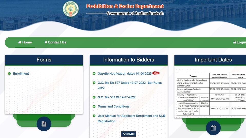 AP బార్స్ ఇ-వేలం: ఏపీలో బార్ల‌కు ఈ-వేలం…. అప్లికేషన్, జిల్లాల జిల్లాల వారీగా వారీగా