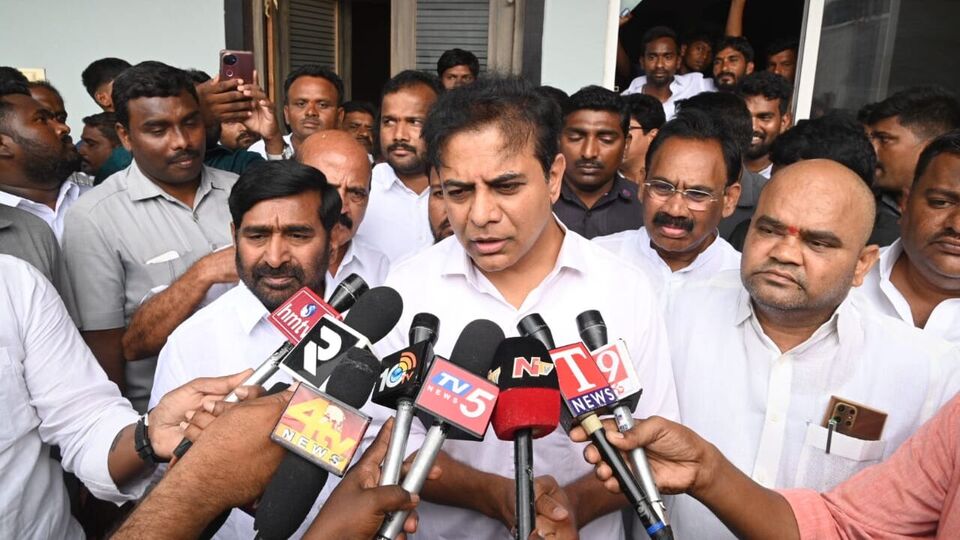 కుట్రలో భాగంగానే కేసీఆర్‌కు కేసీఆర్‌కు నోటీసులు - కేటీఆర్ కేటీఆర్ రియాక్షన్ ఇదే- ఇదే- ktr కలేష్వరం కమిషన్ పై KCR కు నోటీసులు, తెలంగాణ న్యూస్