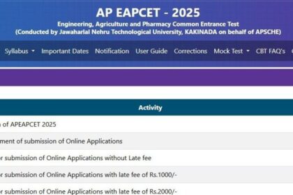 నేటి నుంచి ఏపీ ఈఏపీ ఈఏపీ 2025 హాల్‌ టిక్కెట్లు విడుదల విడుదల .. ఈ ఏడాది 3.61 లక్షల లక్షల దరఖాస్తులు